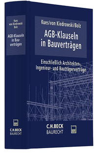 Abbildung von: AGB-Klauseln in Bauverträgen - C.H.BECK