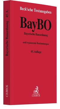Abbildung von: Bayerische Bauordnung: BayBO - C.H.BECK