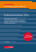 Cover: Veranlagungshandbuch Einkommensteuer 2022 - IDW