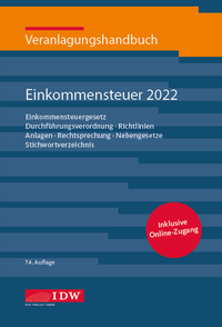 Abbildung von: Veranlagungshandbuch Einkommensteuer 2022 - IDW