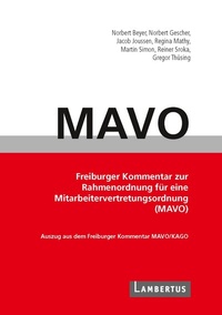 Enlarge image Cover: Handbuch MAVO-Kommentar - Lambertus