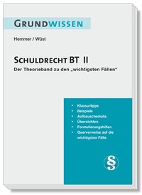 Abbildung von: Grundwissen Schuldrecht BT II - Hemmer-Wüst