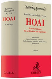 Abbildung von: Honorarordnung für Architekten und Ingenieure: HOAI - C.H.BECK