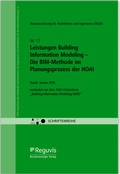Abbildung von: Leistungen Building Information Modeling - Die BIM-Methode im Planungsprozess der HOAI Onlineversion - Reguvis Fachmedien