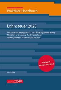Abbildung von: Praktiker-Handbuch Lohnsteuer 2023 - IDW