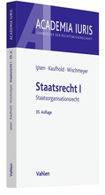 Cover: Staatsrecht I - Vahlen
