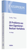 Abbildung von: 20 Probleme aus dem Eigentümer-Besitzer-Verhältnis - Vahlen