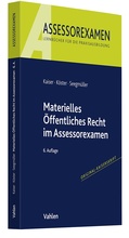 Cover: Materielles &Ouml;ffentliches Recht im Assessorexamen - Vahlen