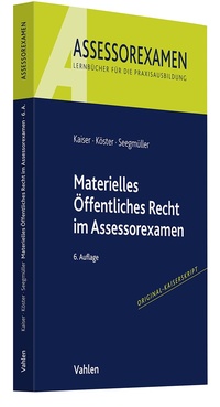 Enlarge image Cover: Materielles Öffentliches Recht im Assessorexamen - Vahlen