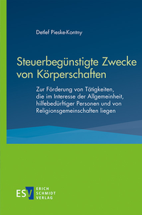 Bild vergrößern Bild: Steuerbegünstigte Zwecke von Körperschaften - Erich Schmidt Verlag
