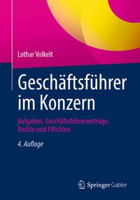 Abbildung von: Geschäftsführer im Konzern - Springer Gabler