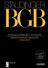 Abbildung von: BGB: Kommentar zum Bürgerlichen Gesetzbuch mit Einführungsgesetz und Nebengesetzen - Otto Schmidt/De Gruyter