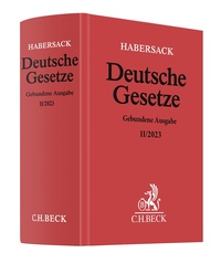 Abbildung von: Deutsche Gesetze Gebundene Ausgabe II/2023 - C.H. Beck