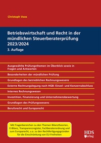 Abbildung von: Betriebswirtschaft und Recht in der mündlichen Steuerberaterprüfung 2023/2024 - HDS