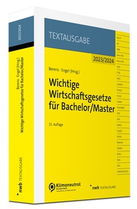 Abbildung von: Wichtige Wirtschaftsgesetze für Bachelor/Master - NWB