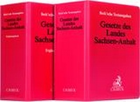 Abbildung von: Gesetze des Landes Sachsen-Anhalt: Textsammlung und Ergänzungsband - Grundwerk ohne Fortsetzungsbezug - C.H.BECK