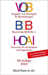 Abbildung von: VOB / BGB / HOAI - dtv
