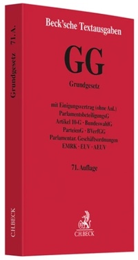 Abbildung von: GG: Grundgesetz für die Bundesrepublik Deutschland - C.H.BECK