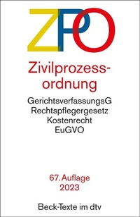Abbildung von: Zivilprozessordnung - dtv