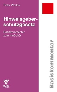 Abbildung von: Hinweisgeberschutzgesetz - Bund-Verlag