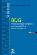 Cover: BDG - Bundesdisziplinargesetz und materielles Disziplinarrecht - Bund-Verlag