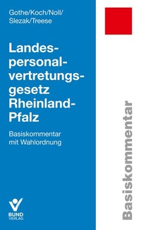 Abbildung von: Landespersonalvertretungsgesetz Rheinland-Pfalz - Bund-Verlag