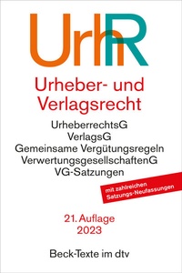 Abbildung von: Urheber- und Verlagsrecht: UrhR - dtv