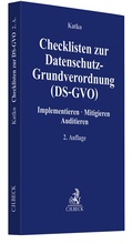 Cover: Checklisten zur Datenschutz-Grundverordnung (DS-GVO) - C.H.BECK