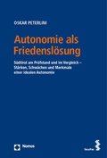 Abbildung von: Autonomie als Friedenslösung - Nomos