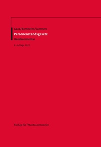 Abbildung von: Personenstandsgesetz - Verlag für Standesamtswesen