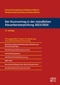 Cover: Der Kurzvortrag in der m&uuml;ndlichen Steuerberaterpr&uuml;fung 2023/2024 - HDS