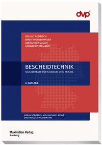 Enlarge image Cover: Bescheidtechnik - Maximilian-Verlag