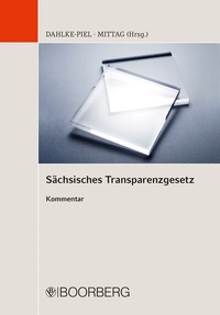 Abbildung von: Sächsisches Transparenzgesetz - Boorberg
