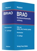 Cover: Bundesrechtsanwaltsordnung: BRAO - Vahlen