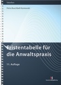 Cover: Fristentabelle für die Anwaltspraxis - Deutscher Anwaltverlag