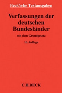 Abbildung von: Verfassungen der deutschen Bundesländer - C.H. Beck