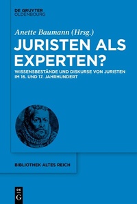 Bild: Juristen als Experten? - De Gruyter Oldenbourg