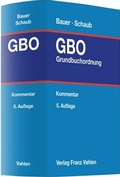Cover: Grundbuchordnung. GBO - Vahlen