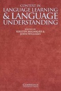 Cover: Context in Language Learning and Language Understanding - Cambridge University Press