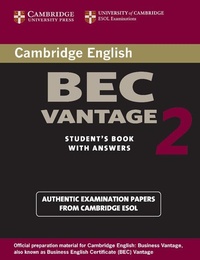 Abbildung von: Cambridge BEC Vantage 2 Student's Book with Answers - Cambridge University Press