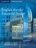 Cover: English for the Financial Sector Student's Book - Cambridge University Press