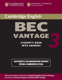 Abbildung von: Cambridge BEC Vantage 3 Student's Book with Answers - Cambridge University Press