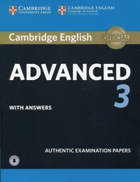 Enlarge image Cover: Cambridge English Advanced 3 Student's Book with Answers with Audio - Cambridge University Press