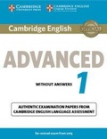 Cover: Cambridge English Advanced 1 for Revised Exam from 2015 Student's Book without Answers - Cambridge University Press