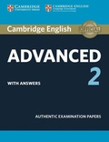 Cover: Cambridge English Advanced 2 Student's Book with answers - Cambridge University Press