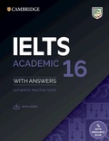 Cover: IELTS 16 Academic Student's Book with Answers with Audio with Resource Bank - Cambridge University Press