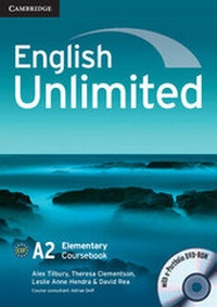 Enlarge image Cover: English Unlimited Elementary Coursebook with e-Portfolio - Cambridge University Press