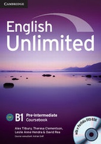 Enlarge image Cover: English Unlimited Pre-intermediate Coursebook with e-Portfolio - Cambridge University Press