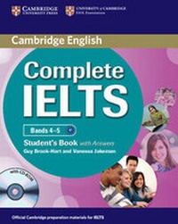 Enlarge image Cover: Complete IELTS Bands 4-5 Student's Pack (Student's Book with Answers with CD-ROM and Class Audio CDs (2)) - Cambridge University Press