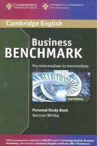 Abbildung von: Business Benchmark Pre-intermediate to Intermediate BULATS and Business Preliminary Personal Study Book - Cambridge University Press